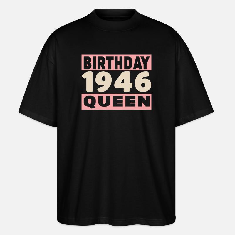 Biker 80-jähriges Jubiläum 1946 - Stanley/Stella Oversized Unisex Bio T-Shirt Blaster 2.0 - Schwarz