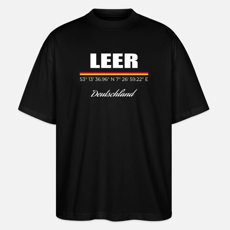 Leer - Stanley/Stella Oversized Unisex Bio T-Shirt Blaster 2.0 - Schwarz