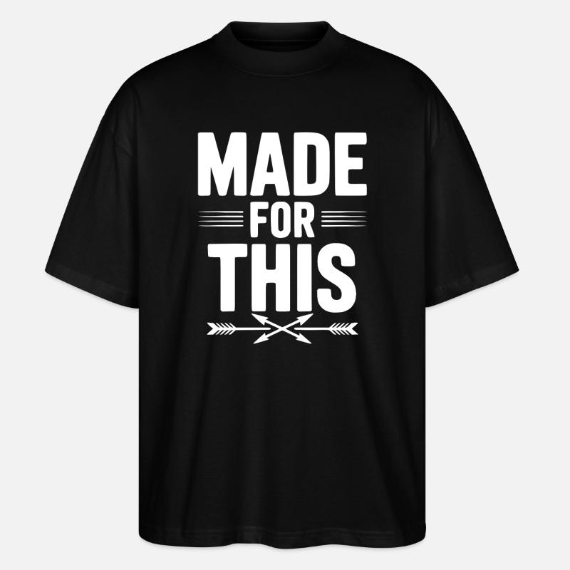 Dafür gemacht - Stanley/Stella Oversized Unisex Bio T-Shirt Blaster 2.0 - Schwarz