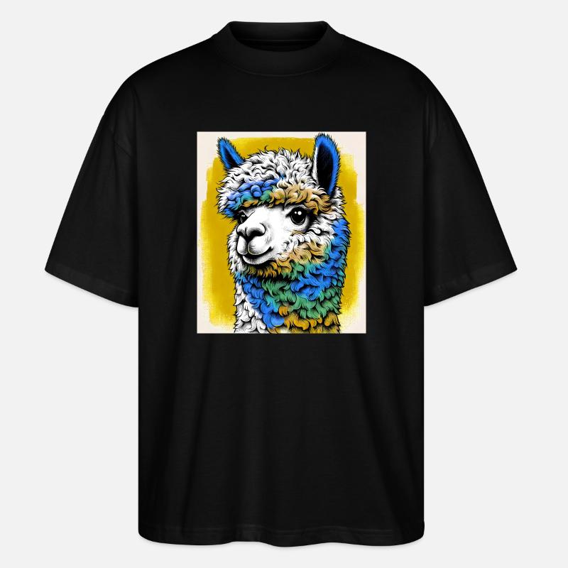 Alpaka - Stanley/Stella Oversized Unisex Bio T-Shirt Blaster 2.0 - Schwarz