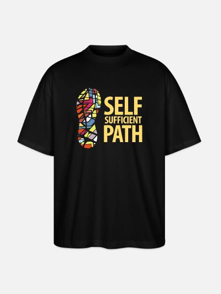 Self Sufficient Path - Stanley/Stella Oversized Unisex Organic T-shirt Blaster 2.0 - black