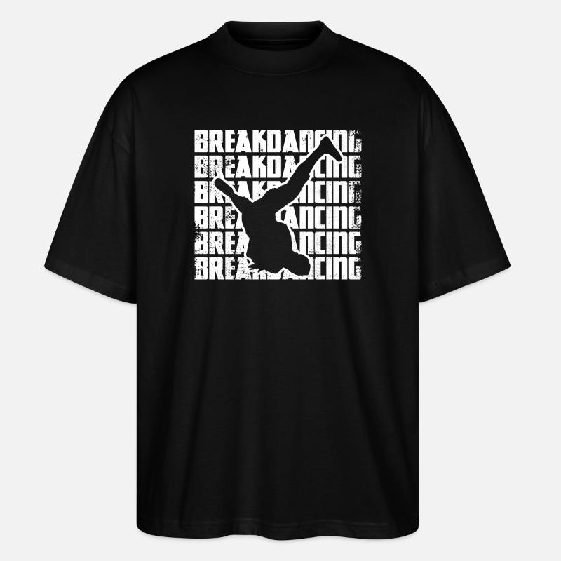 Funny Breakdancer - Stanley/Stella Oversized Unisex Organic T-shirt Blaster 2.0 - black