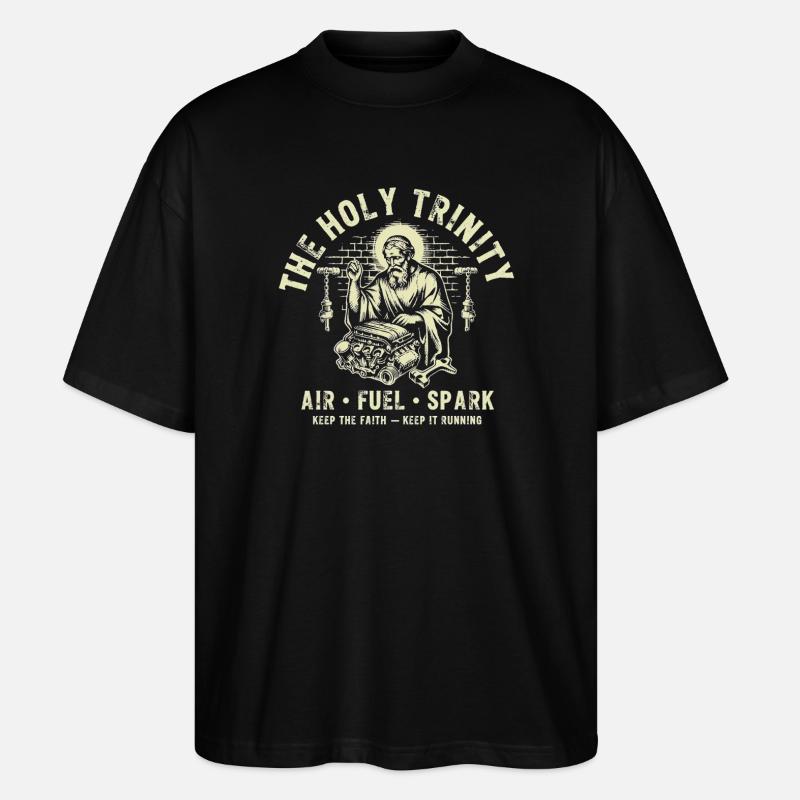 Holy Trinity Engine Spark - Stanley/Stella Oversized Unisex Bio T-Shirt Blaster 2.0 - Schwarz