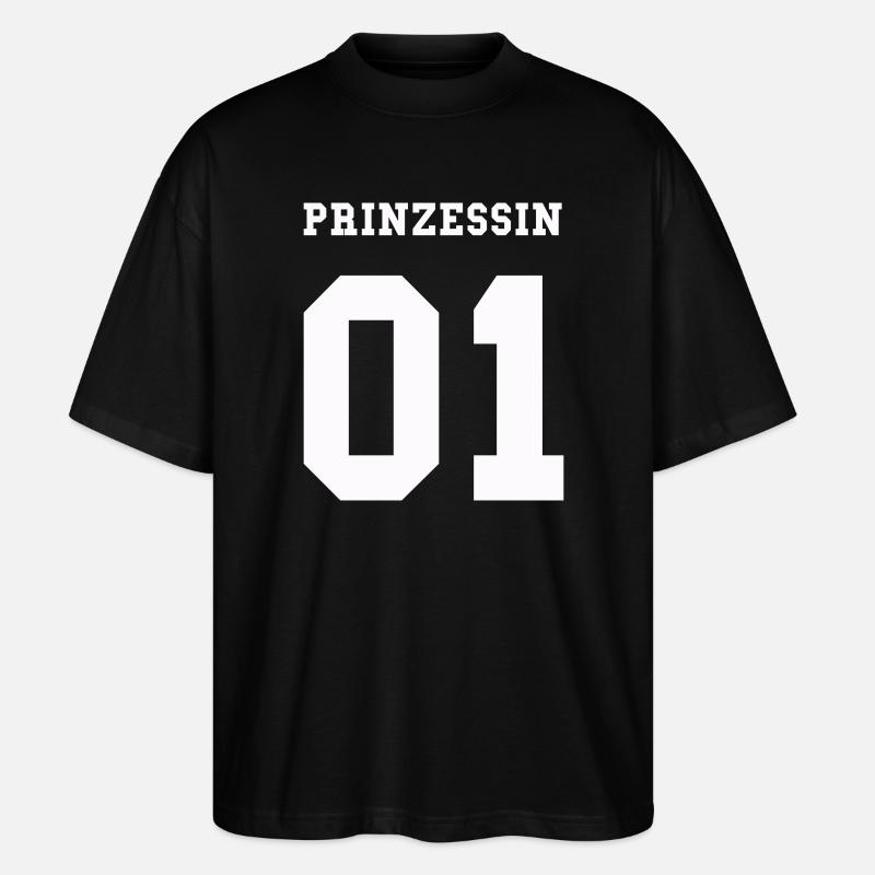 prinzessin_01- - Stanley/Stella Oversized Unisex Bio T-Shirt Blaster 2.0 - Schwarz