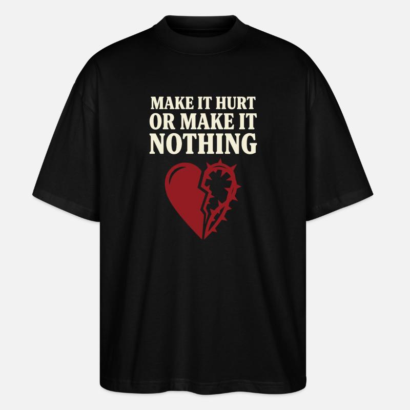 Vampiric Romantic Romance Goth Dark - Stanley/Stella Oversized Unisex Organic T-shirt Blaster 2.0 - black