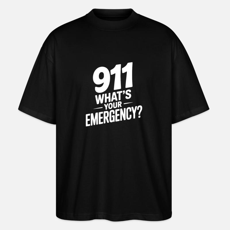 Quelle est votre urgence ? - T-shirt bio Blaster 2.0 coupe oversize Stanley/Stella Unisexe - noir