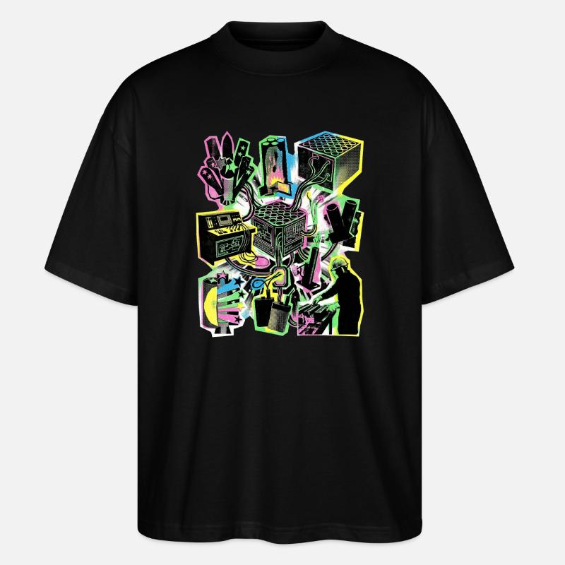 Pyrotechniker Pyro - Stanley/Stella Oversized Unisex Bio T-Shirt Blaster 2.0 - Schwarz