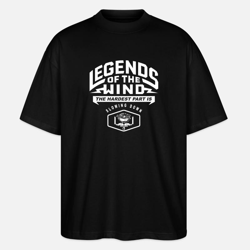 Légendes du Vent - T-shirt bio Blaster 2.0 coupe oversize Stanley/Stella Unisexe - noir