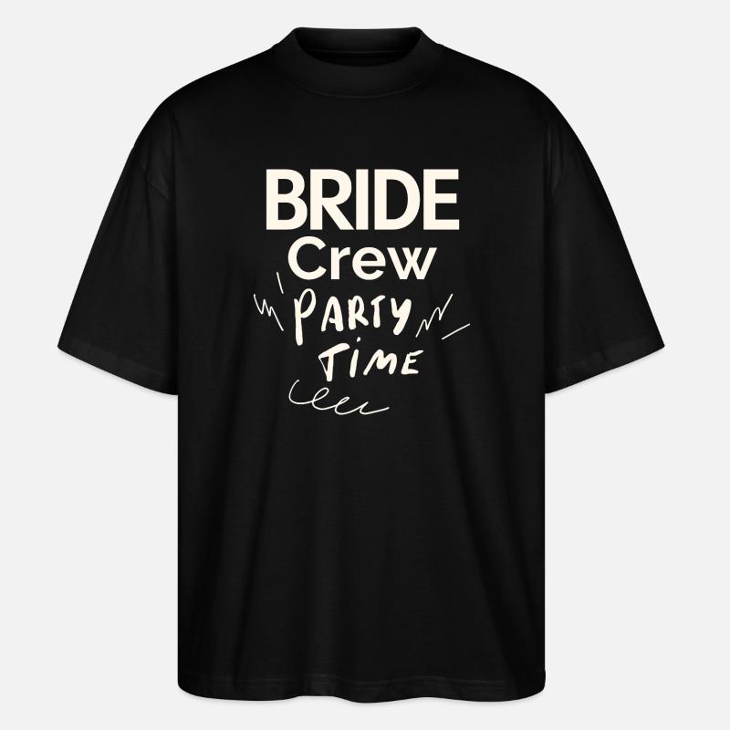 Équipage de la mariée - T-shirt bio Blaster 2.0 coupe oversize Stanley/Stella Unisexe - noir