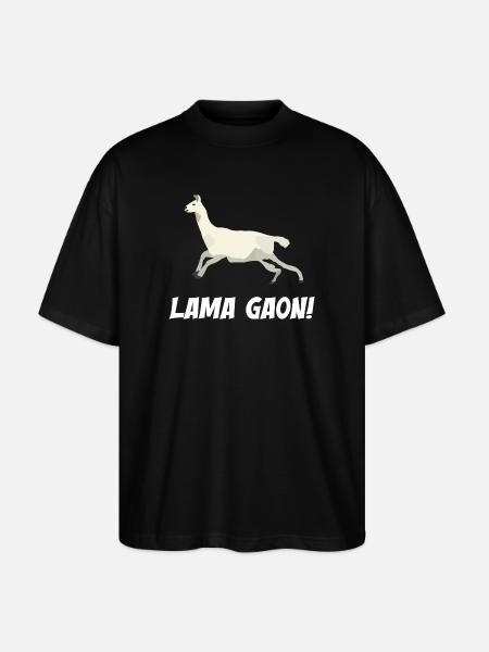Lama Gaon - Stanley/Stella Oversized Unisex Organic T-shirt Blaster 2.0 - black