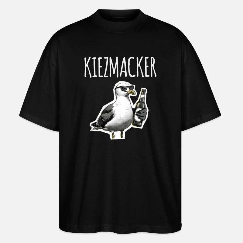 Kiez Möwe Macker - T-shirt bio Blaster 2.0 coupe oversize Stanley/Stella Unisexe - noir