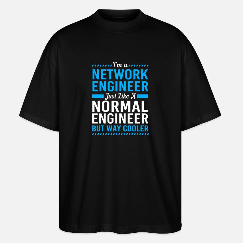 Informaticien en réseau, programmeur, administrateur - T-shirt bio Blaster 2.0 coupe oversize Stanley/Stella Unisexe - noir