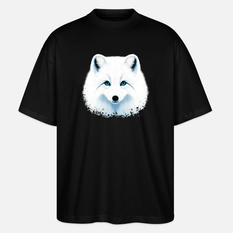 Polarfuchs - Stanley/Stella Oversized Unisex Bio T-Shirt Blaster 2.0 - Schwarz