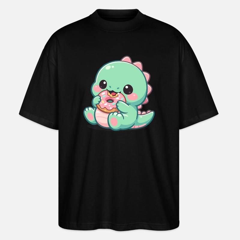 Donut Dino Sugar Joy - T-shirt bio Blaster 2.0 coupe oversize Stanley/Stella Unisexe - noir