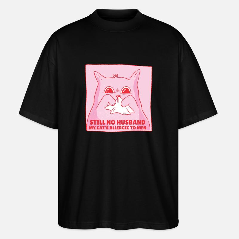 Pas de chat marié qui dit - T-shirt bio Blaster 2.0 coupe oversize Stanley/Stella Unisexe - noir