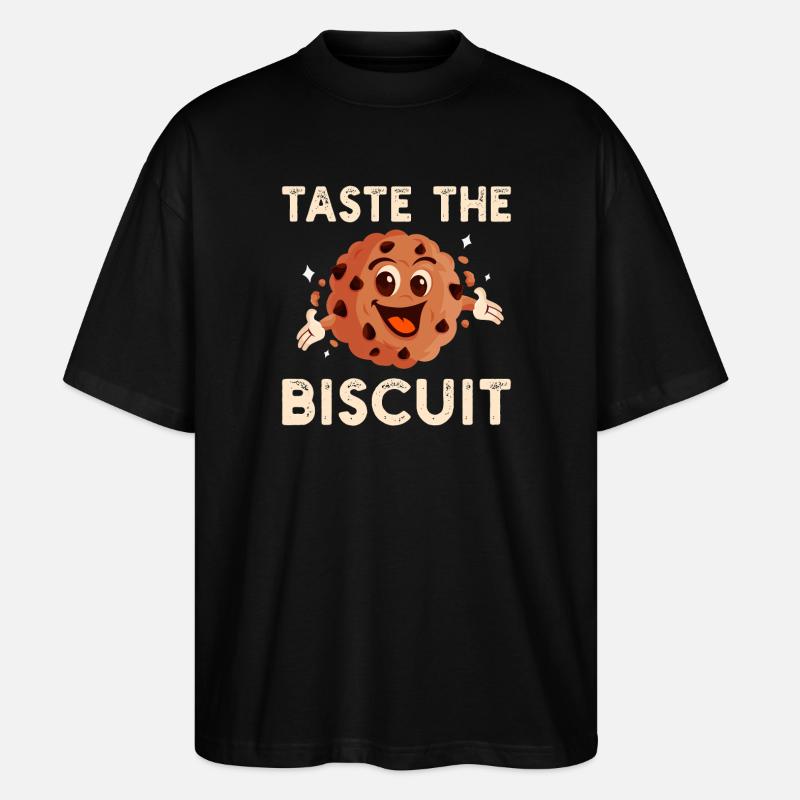 Goûte le Biscuit Buddy - T-shirt bio Blaster 2.0 coupe oversize Stanley/Stella Unisexe - noir
