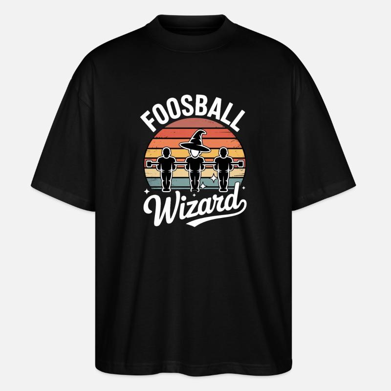 Tischfußball Evolution Lustiges Kickern Foosball - Stanley/Stella Oversized Unisex Bio T-Shirt Blaster 2.0 - Schwarz