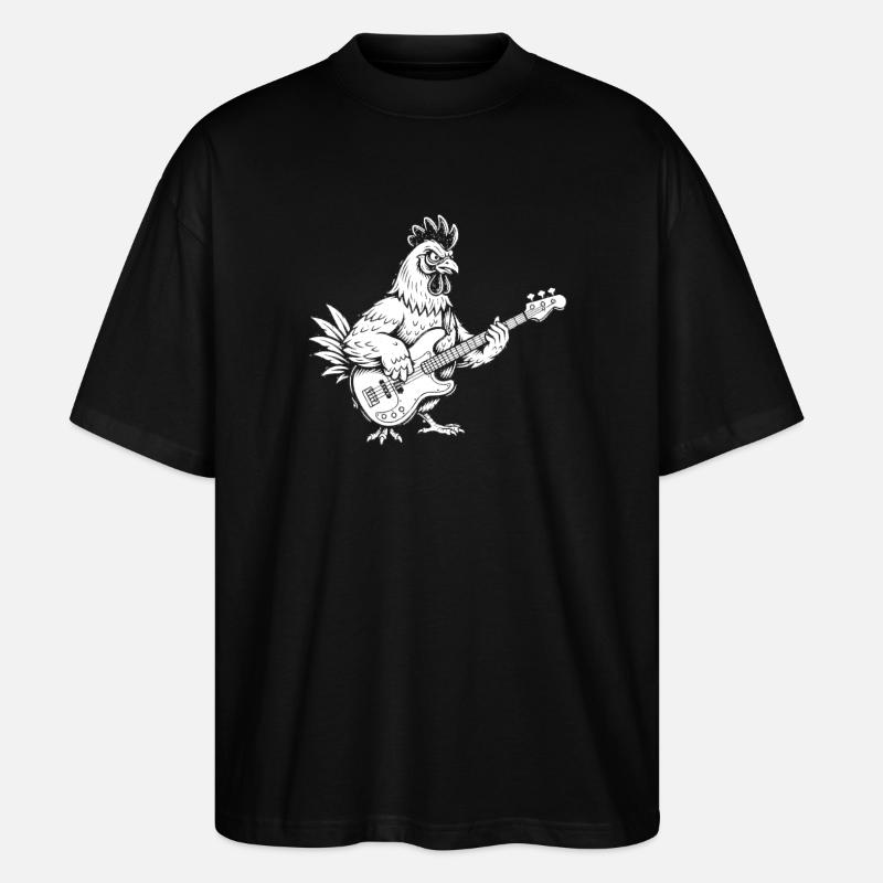 Cloud Forest Silhouette Mono - Stanley/Stella Oversized Unisex Organic T-shirt Blaster 2.0 - black