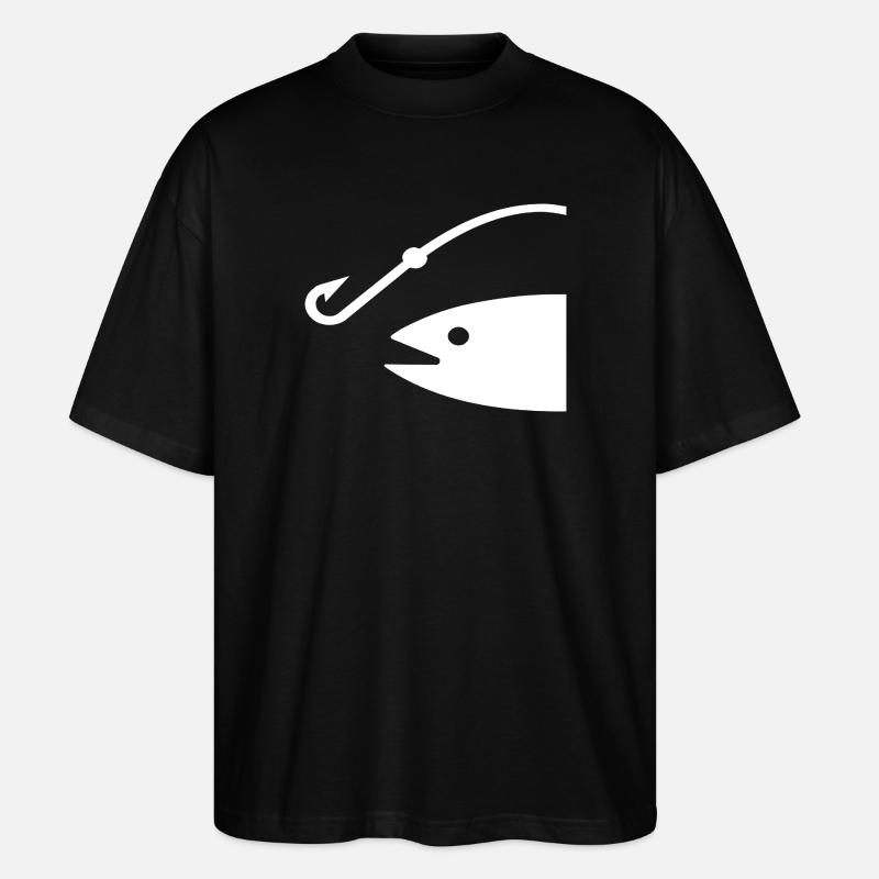 Angeln - Stanley/Stella Oversized Unisex Bio T-Shirt Blaster 2.0 - Schwarz