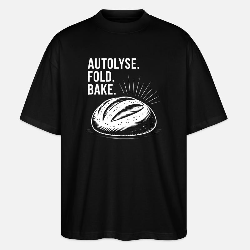 Bread Bold : Art de l’autolyse - T-shirt bio Blaster 2.0 coupe oversize Stanley/Stella Unisexe - noir