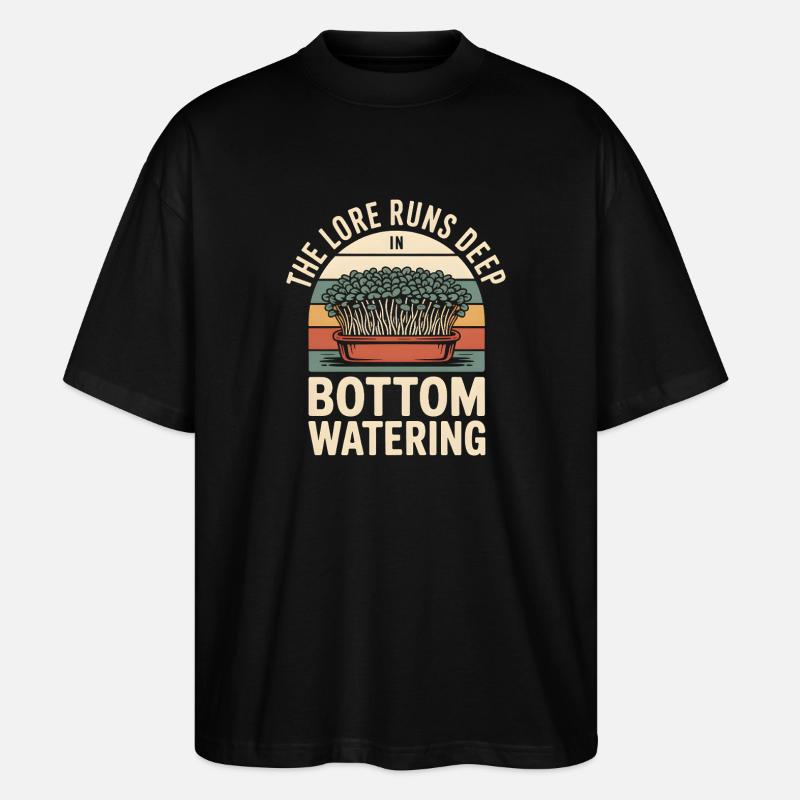 Water from below | Microgreens Insider - Stanley/Stella Oversized Unisex Organic T-shirt Blaster 2.0 - black