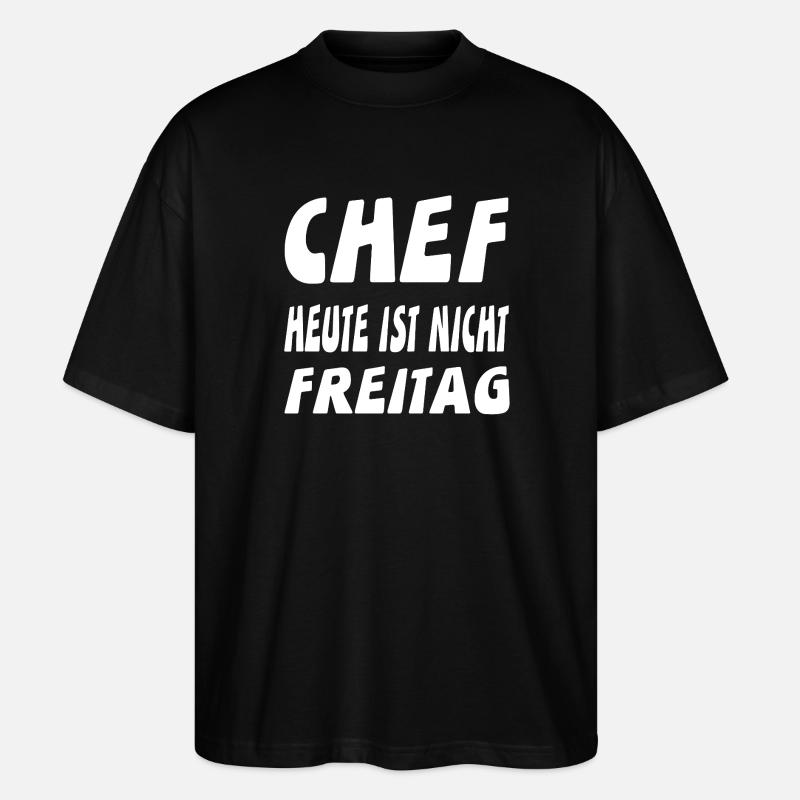 Chef - Stanley/Stella Oversized Unisex Bio T-Shirt Blaster 2.0 - Schwarz