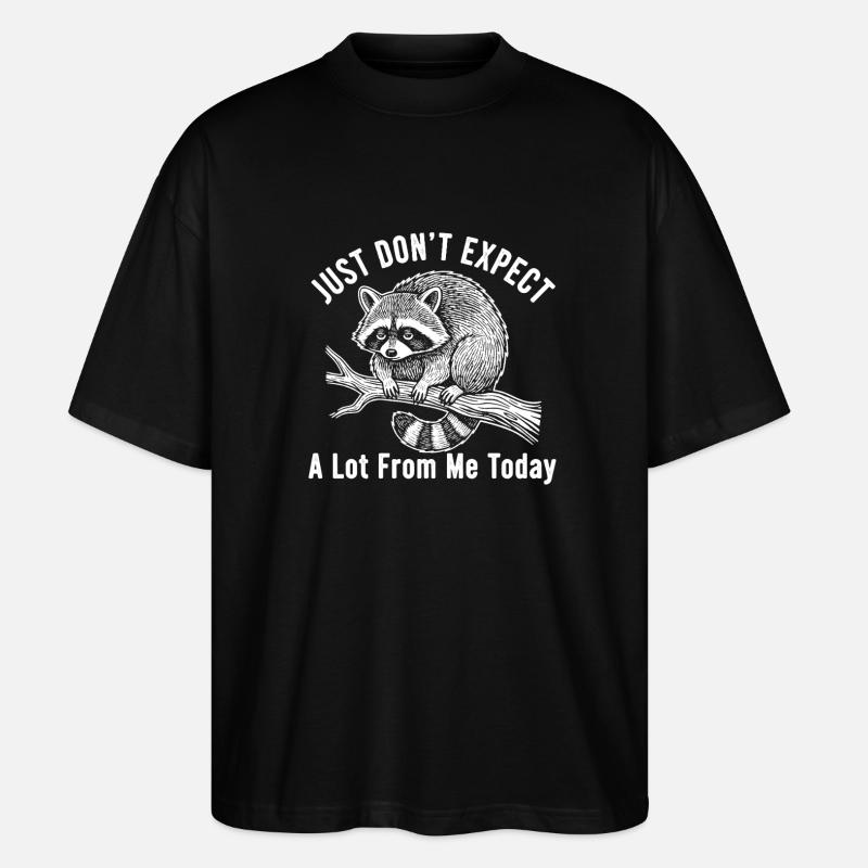 Biberstimmung: Heute nicht - Stanley/Stella Oversized Unisex Bio T-Shirt Blaster 2.0 - Schwarz