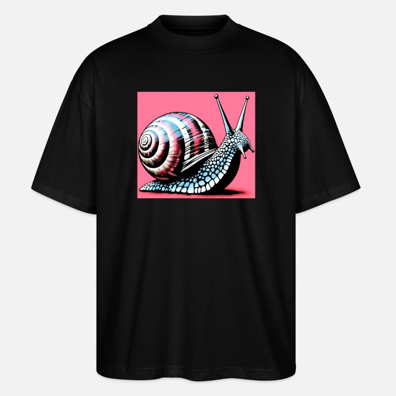 Escargot - T-shirt bio Blaster 2.0 coupe oversize Stanley/Stella Unisexe - noir