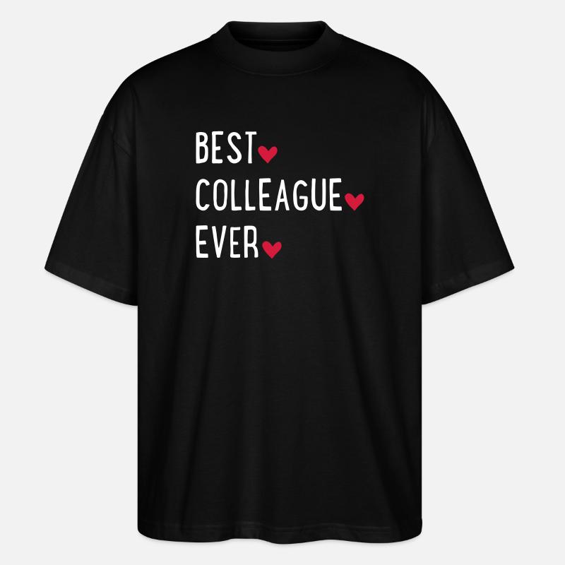 Bester Kollege der Welt - Stanley/Stella Oversized Unisex Bio T-Shirt Blaster 2.0 - Schwarz