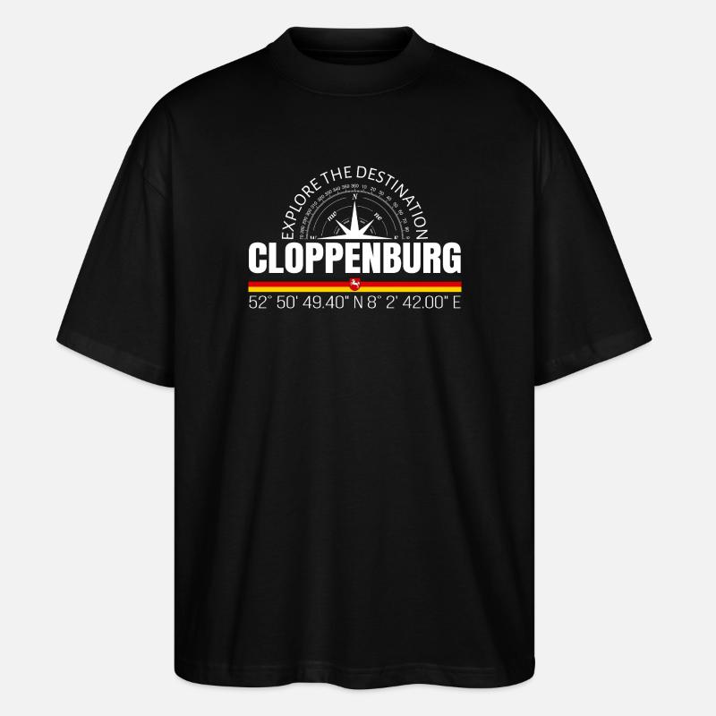 Cloppenburg - Stanley/Stella Oversized Unisex Bio T-Shirt Blaster 2.0 - Schwarz