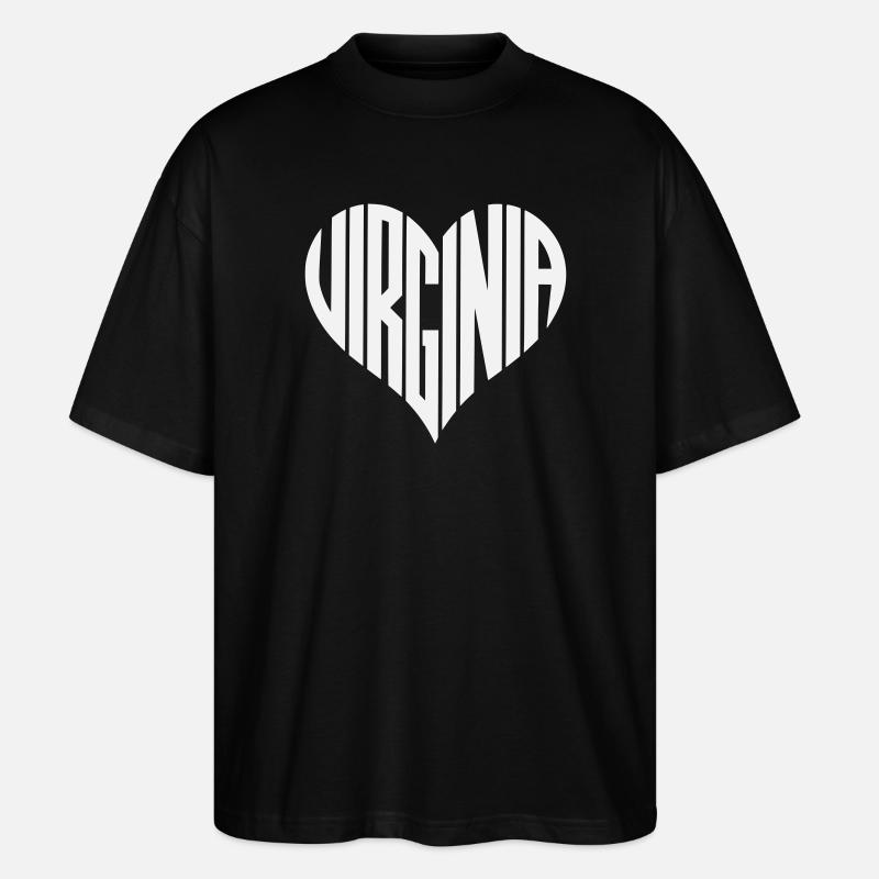 Virginia Heart Design - T-shirt bio Blaster 2.0 coupe oversize Stanley/Stella Unisexe - noir