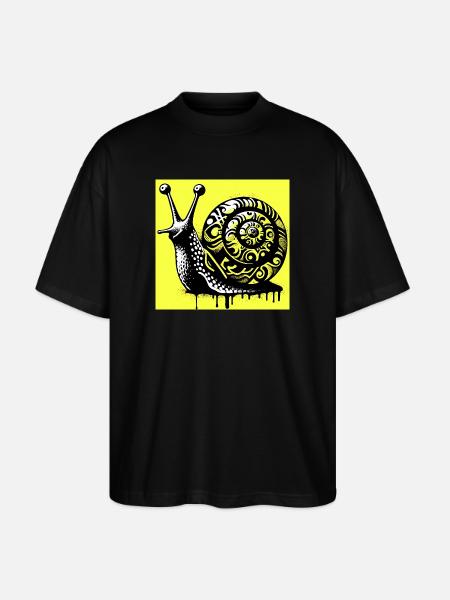 Escargot - T-shirt bio Blaster 2.0 coupe oversize Stanley/Stella Unisexe - noir