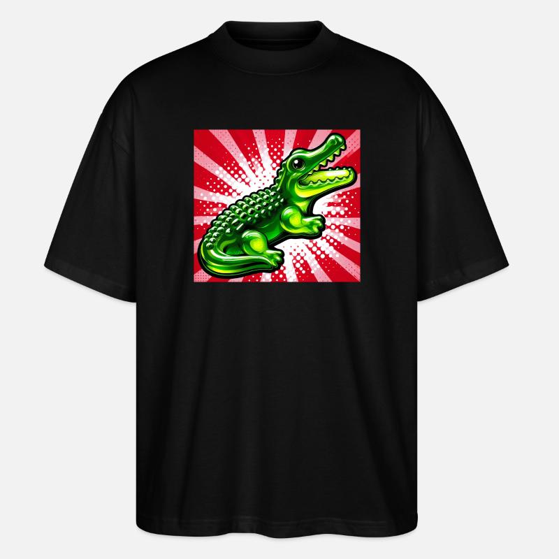 crocodile - T-shirt bio Blaster 2.0 coupe oversize Stanley/Stella Unisexe - noir