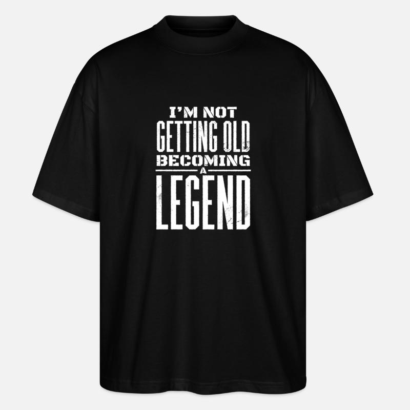 Legendary Man - Stanley/Stella Oversized Unisex Organic T-shirt Blaster 2.0 - black