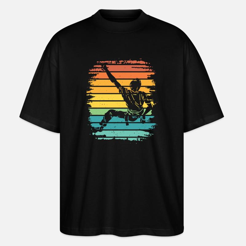 Boulderer Boulder Bouldering - Stanley/Stella Oversized Unisex Organic T-shirt Blaster 2.0 - black