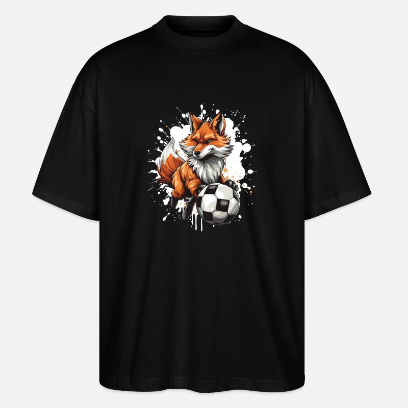 Équipe de football de Fox - T-shirt bio Blaster 2.0 coupe oversize Stanley/Stella Unisexe - noir