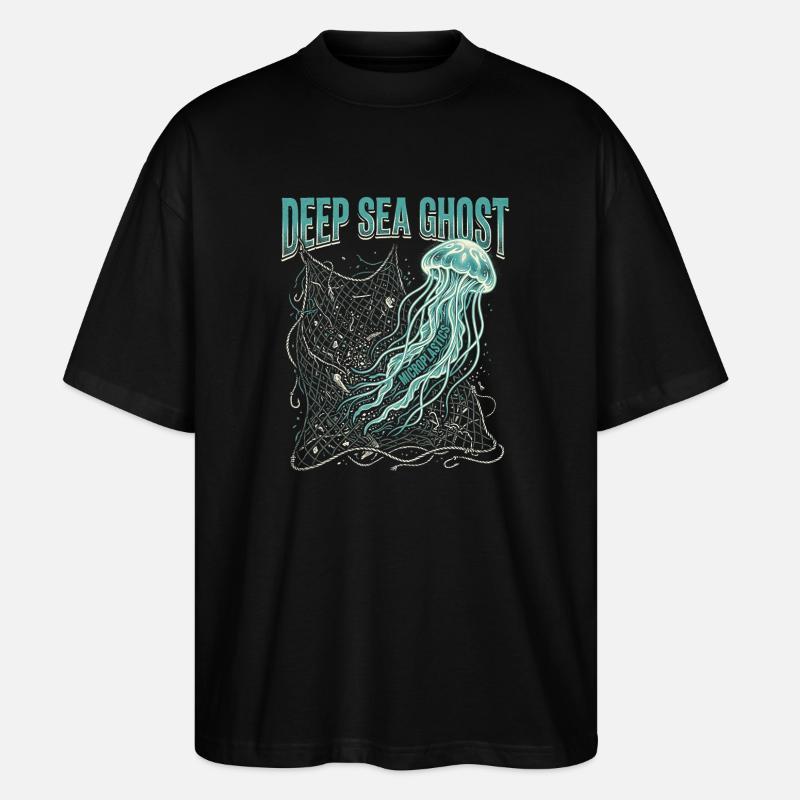Deep Sea Ghost - Stanley/Stella Oversized Unisex Bio T-Shirt Blaster 2.0 - Schwarz