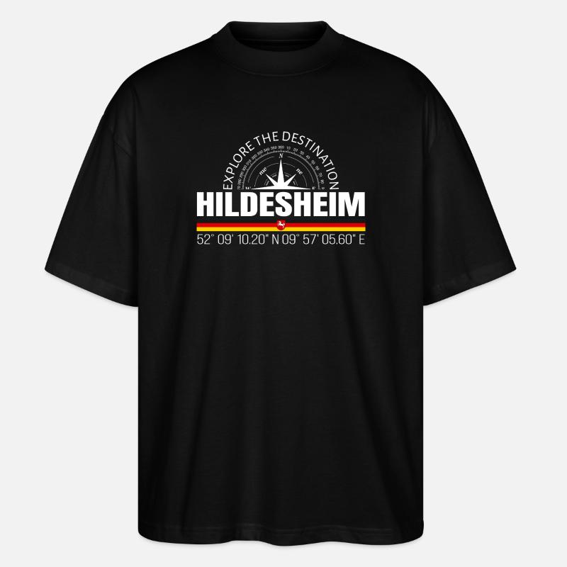 Hildesheim - Stanley/Stella Oversized Unisex Bio T-Shirt Blaster 2.0 - Schwarz
