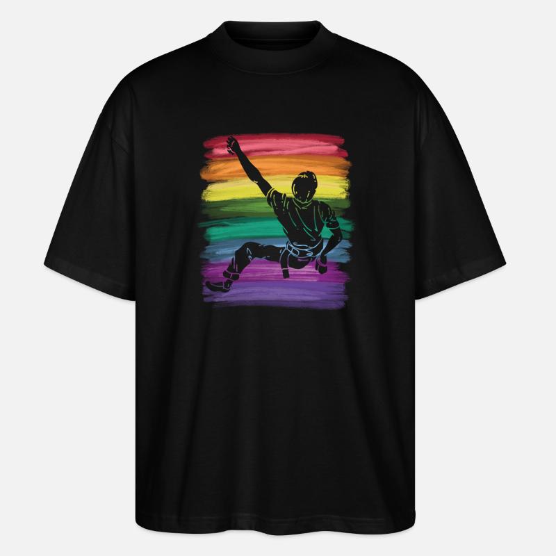 Boulderer Boulder Bouldering - Stanley/Stella Oversized Unisex Organic T-shirt Blaster 2.0 - black