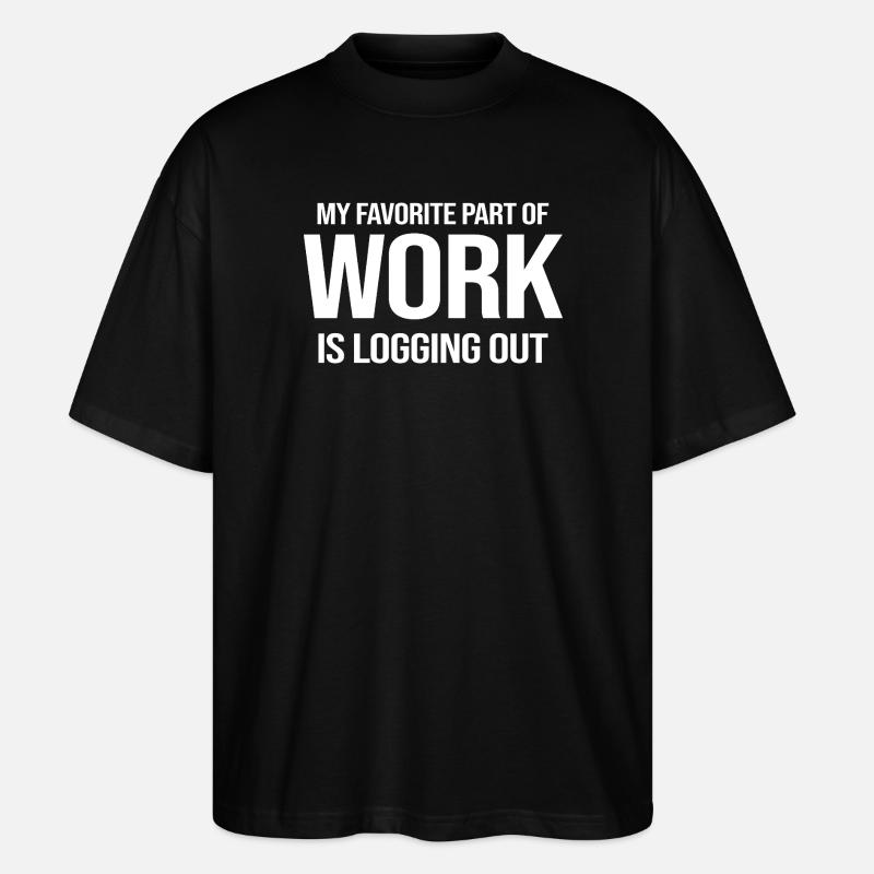 Humour de travail - T-shirt bio Blaster 2.0 coupe oversize Stanley/Stella Unisexe - noir