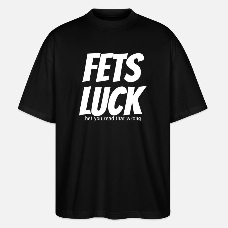 Mème de la chance de Fets - T-shirt bio Blaster 2.0 coupe oversize Stanley/Stella Unisexe - noir
