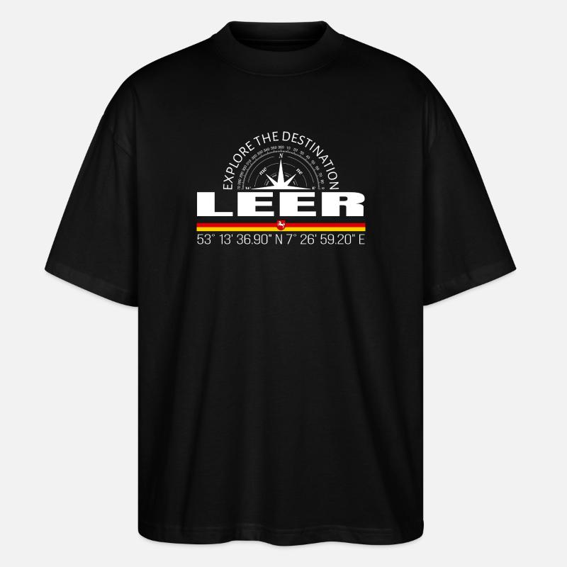 Leer - Stanley/Stella Oversized Unisex Bio T-Shirt Blaster 2.0 - Schwarz