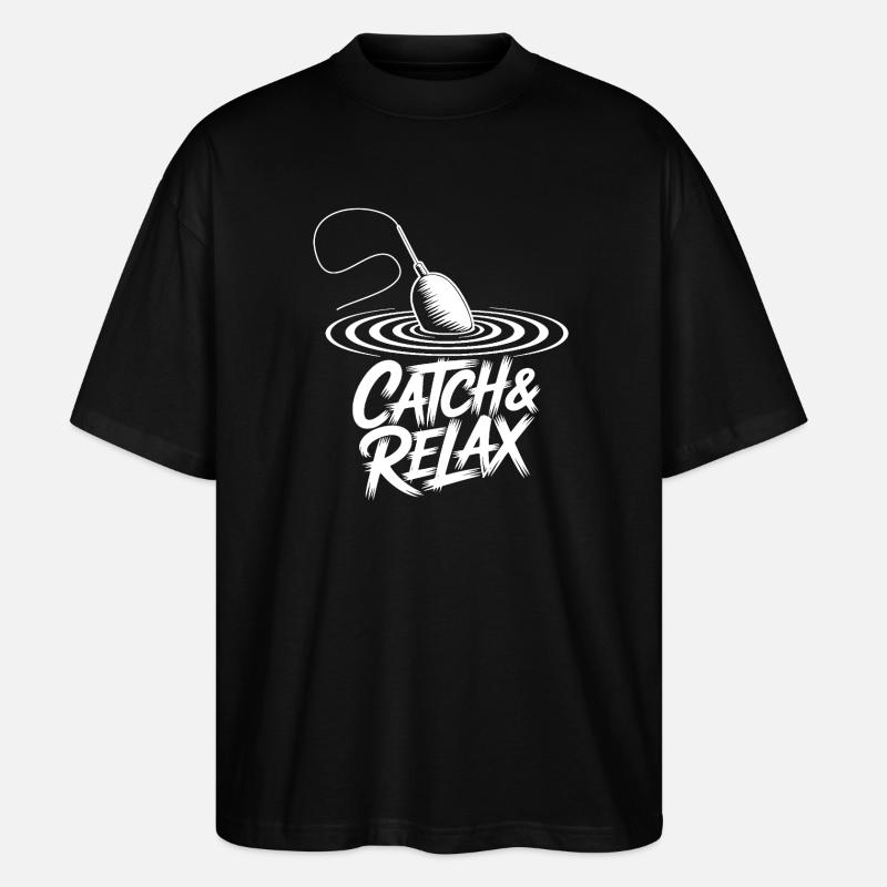 Pêche et détente - T-shirt bio Blaster 2.0 coupe oversize Stanley/Stella Unisexe - noir
