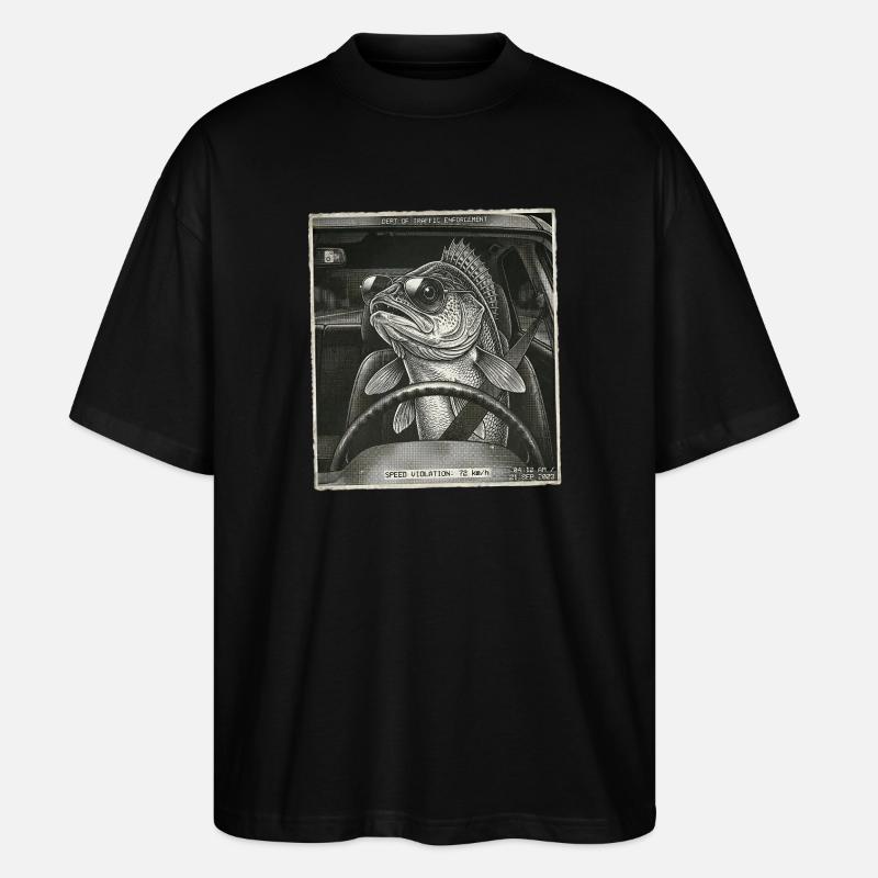 Zander Flashed - T-shirt bio Blaster 2.0 coupe oversize Stanley/Stella Unisexe - noir
