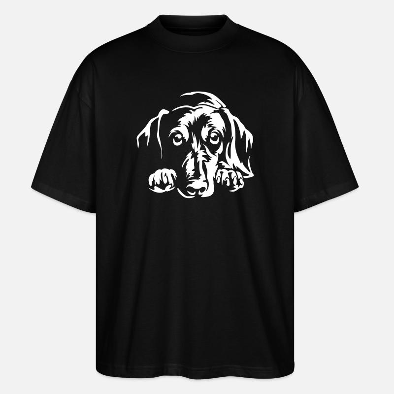 Teckel « Édition Noire » - T-shirt bio Blaster 2.0 coupe oversize Stanley/Stella Unisexe - noir