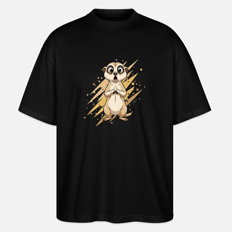 Suricate surprenante - T-shirt bio Blaster 2.0 coupe oversize Stanley/Stella Unisexe - noir