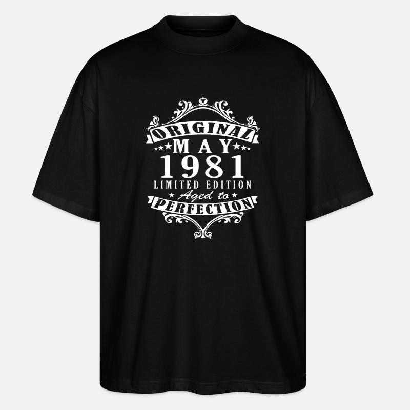 May 1981 - Stanley/Stella Oversized Unisex Organic T-shirt Blaster 2.0 - black