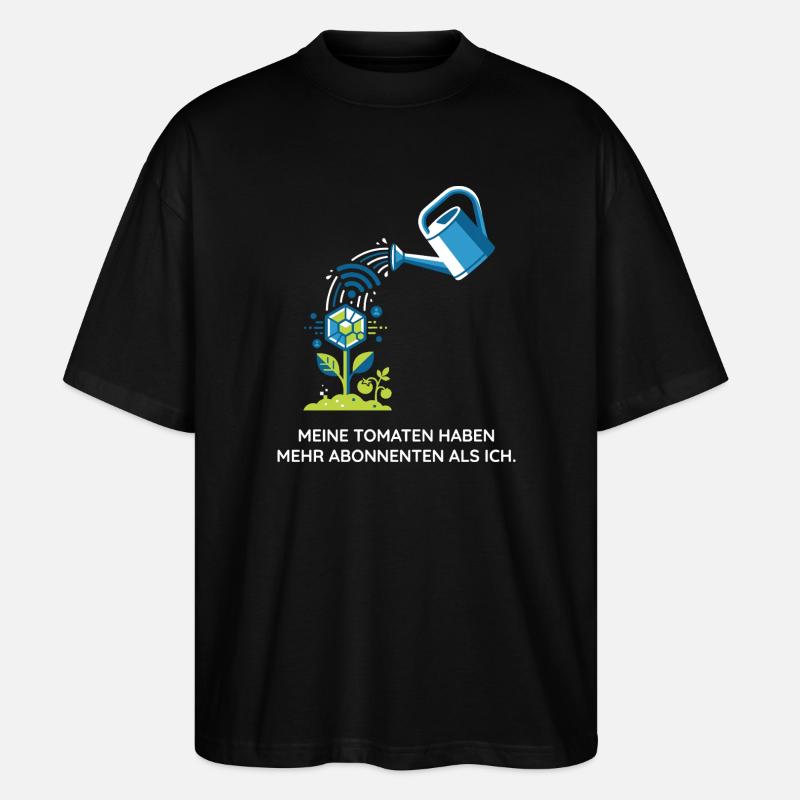 Urban Gardening, Technik, Hobby Design - Stanley/Stella Oversized Unisex Bio T-Shirt Blaster 2.0 - Schwarz