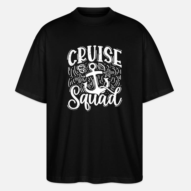 Cruise Squad - Stanley/Stella Oversized Unisex Bio T-Shirt Blaster 2.0 - Schwarz