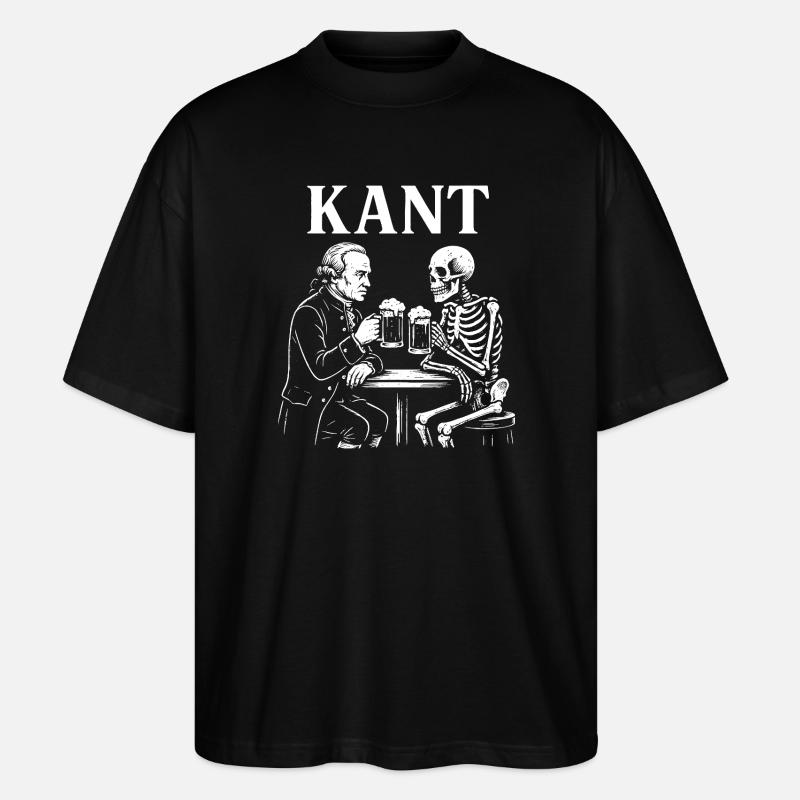 Kant Pub Toast with Skeleton - Stanley/Stella Oversized Unisex Organic T-shirt Blaster 2.0 - black